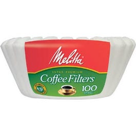 Melitta, 100-filtres à café en panier blanc de 8 à 12 tasses