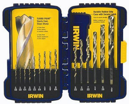 Irwin, 15PC TURBOMAX DRILL BIT SET