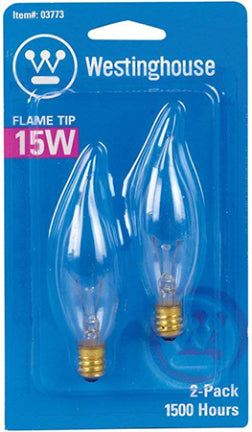 Westinghouse, 15W CLEAR FLAME CAND 2/CD