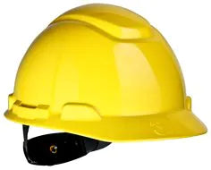 3M, 3M™ Hard Hat H-702R Yellow 4-Point Ratchet Suspension