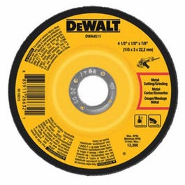 Dewalt, 4.5" x 1/8" x 7/8" Meule en métal