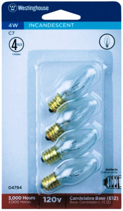 Westinghouse, 4W C7 WHITE NITE LITE 4/CD