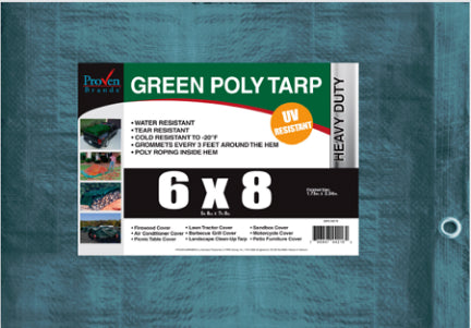 Proven Brands, 6 X 8 BRN/GRN REVE RSIBLE TARP