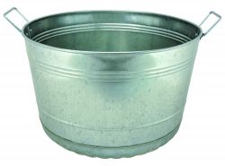 Miller Manufacturing, 8 Gallon Galvanized Bushel Tub