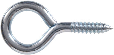 Hillman, #8X1-5/8 ZC ZINC PLATED SCREW EYE