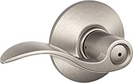 Schlage, ACC 619 ACCENT SATI NICKEL PRIVACY LOCK