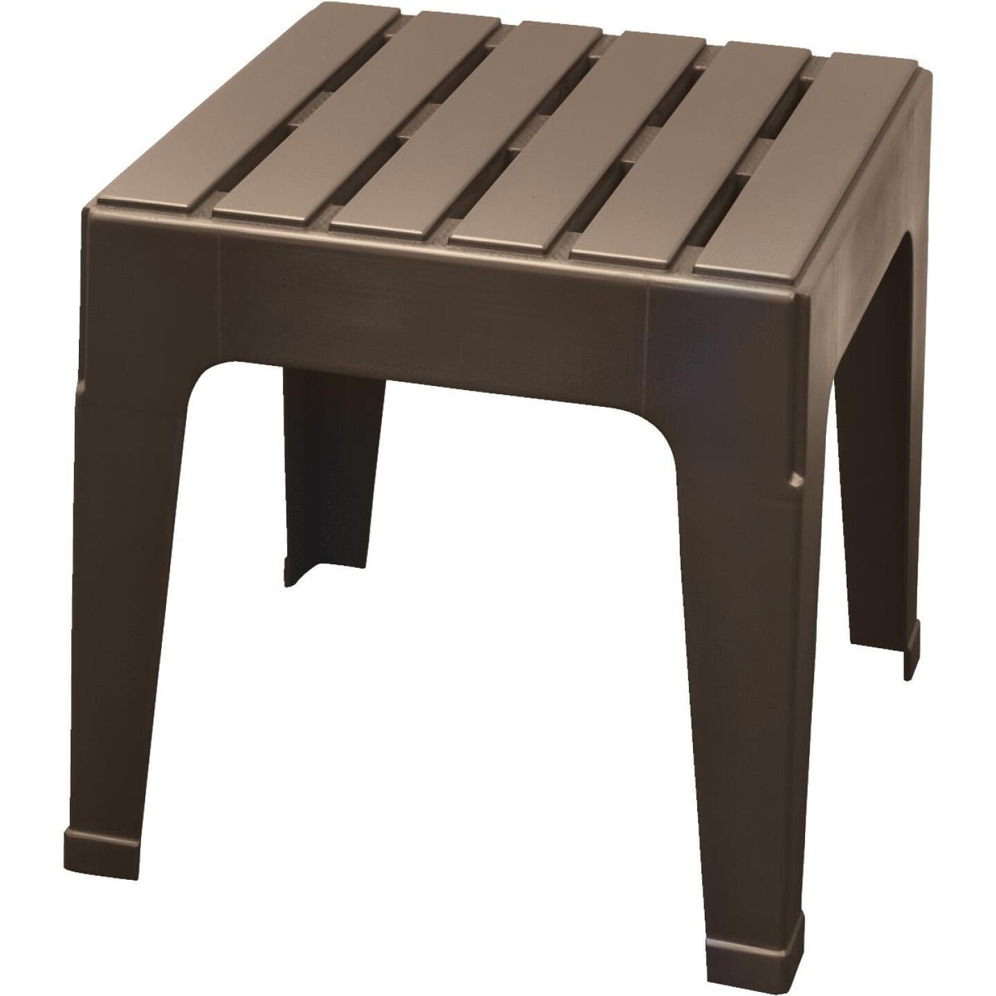 Adams, Adams Big Easy Earth Brown 18.9 In. Table d'appoint empilable en résine