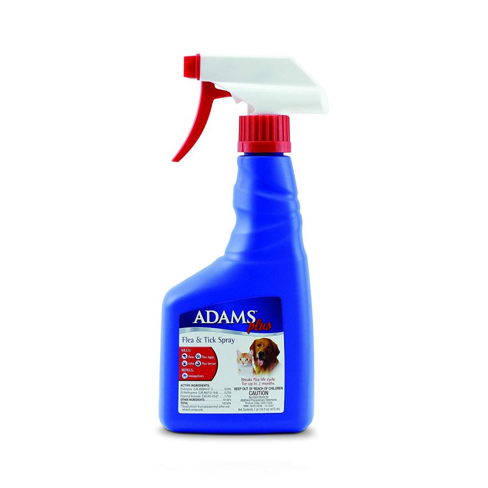 Adams, Adams Plus Spot On Spray Puces et Tiques pour Chats et Chiens