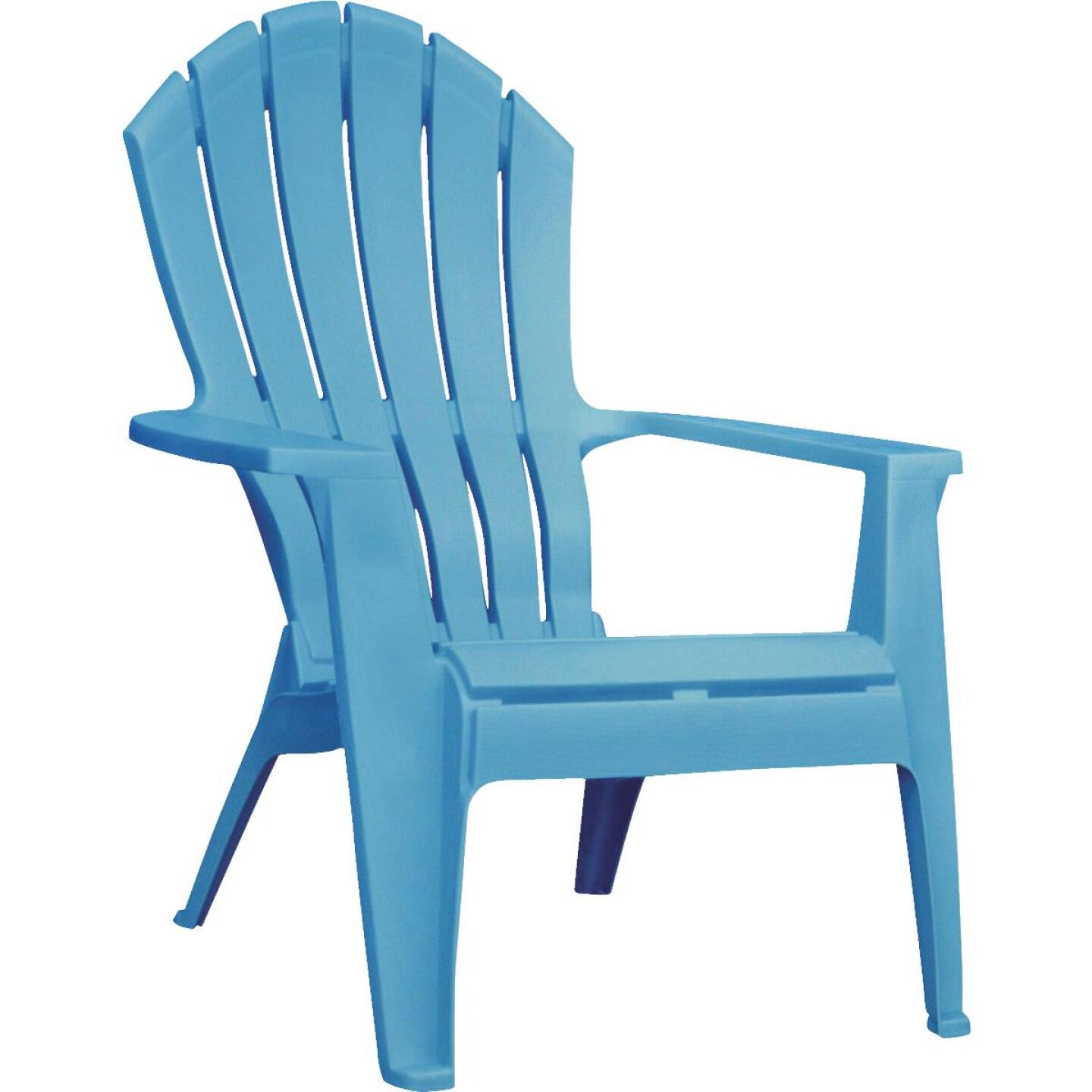 Adams, Adams RealComfort Chaise Adirondack en résine bleu piscine