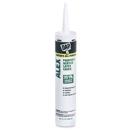 Dap, Alex Acrylic Latex Caulk, White, 10.1-oz.