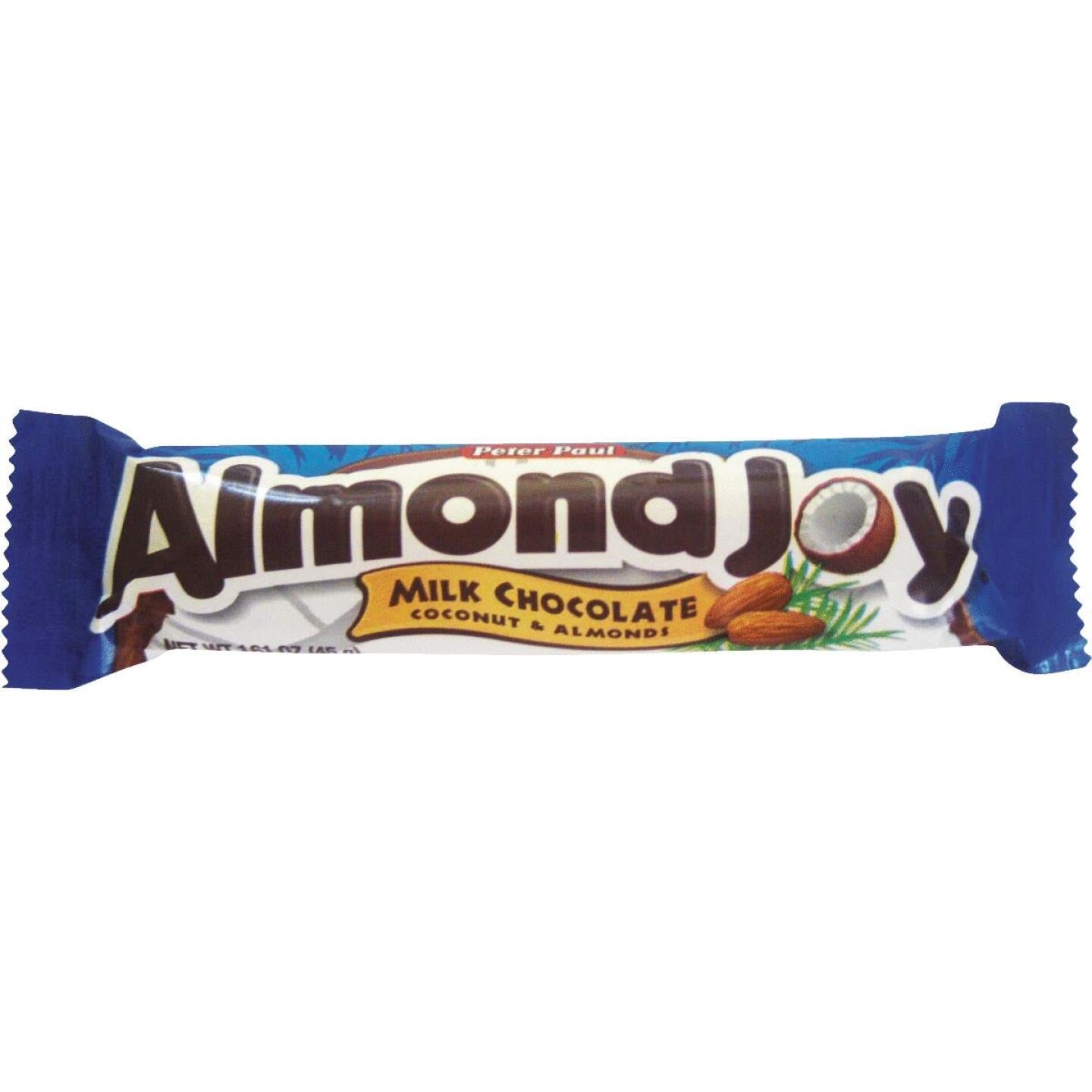 Joyeuse Amande, Almond Joy 1.6 Oz. Barre chocolatée avec noix de coco et amandes