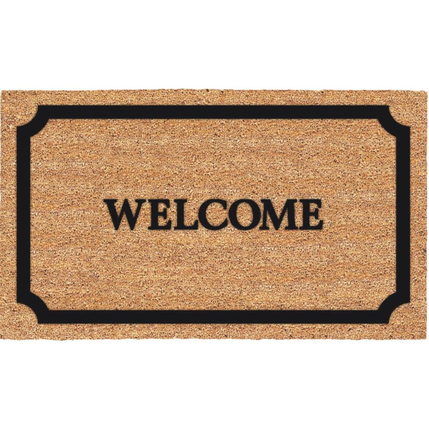 Americo Home, Americo Home Welcome 18 po x 30 po. Tapis de porte en Coir/Vinyle