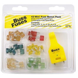 Cooper Bussmann, Assortiment de mini fusibles ATM, 43 pièces