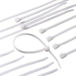 Gardner Bender, Attache-câble, Nylon, Blanc, 6-In. 100-Pk.