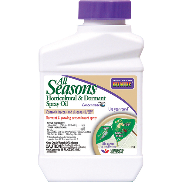 Bonide, BONIDE ALL SEASONS HORTICULTURAL & DORMANT SPRAY OIL CONCENTRATE 1 PT