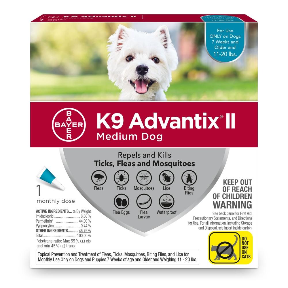 Bayer, Bayer K9 Advantix II chien moyen