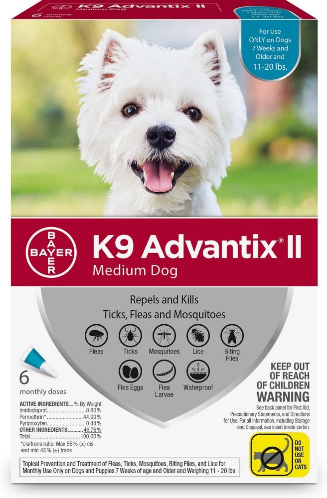 Bayer, Bayer K9 Advantix II chien moyen