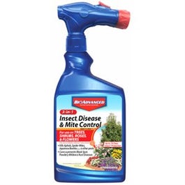 Bayer, BioAdvanced 3-en-1 Insect, Disease & Mite Control, 32-oz Ready to Spray (lutte contre les insectes, les maladies et les acariens)