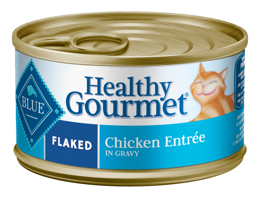 Buffle bleu, Blue Buffalo Healthy Gourmet Flaked Chicken Entree nourriture en boîte pour chat