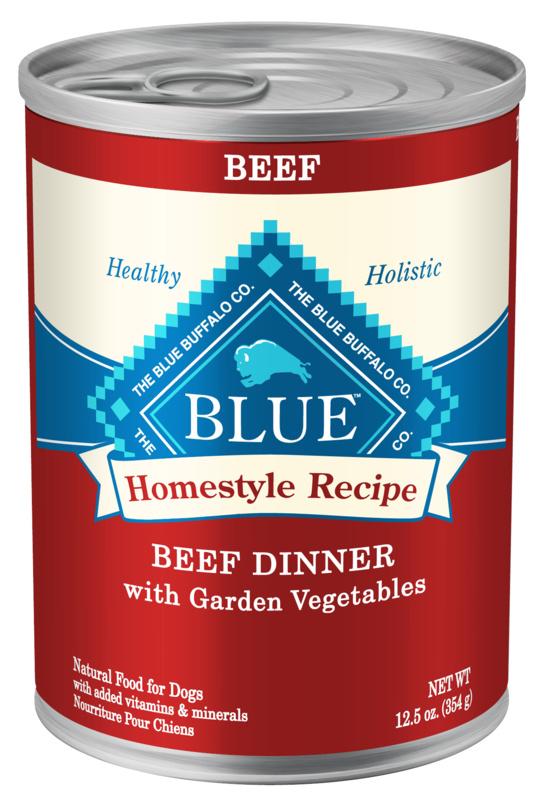 Buffle bleu, Blue Buffalo Homestyle Beef Dinner with Garden Vegetables & Sweet Potatoes nourriture en boîte pour chiens