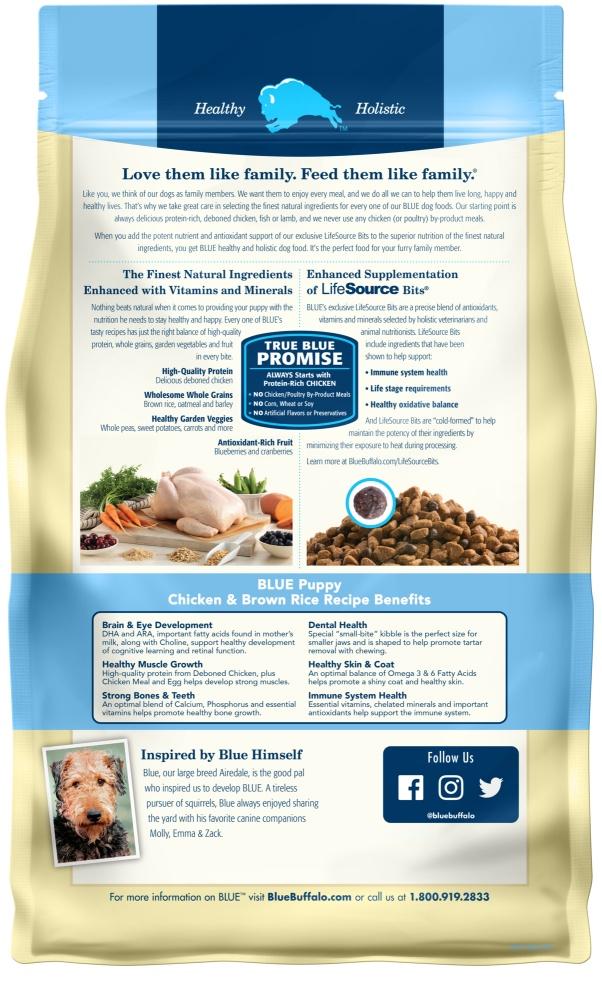 Buffle bleu, Blue Buffalo Life Protection Natural Chicken & Brown Rice Recipe Croquettes pour chiots