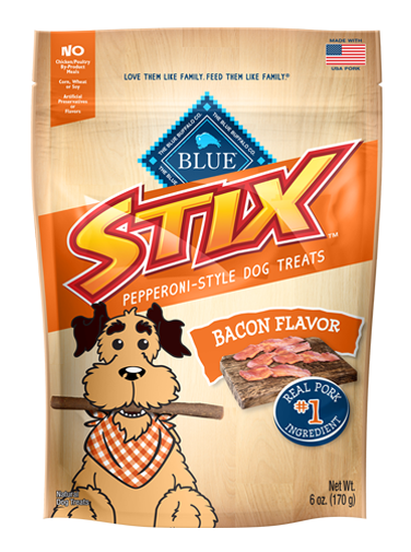 Buffle bleu, Blue Buffalo STIX Bacon Recipe Friandises molles pour chien