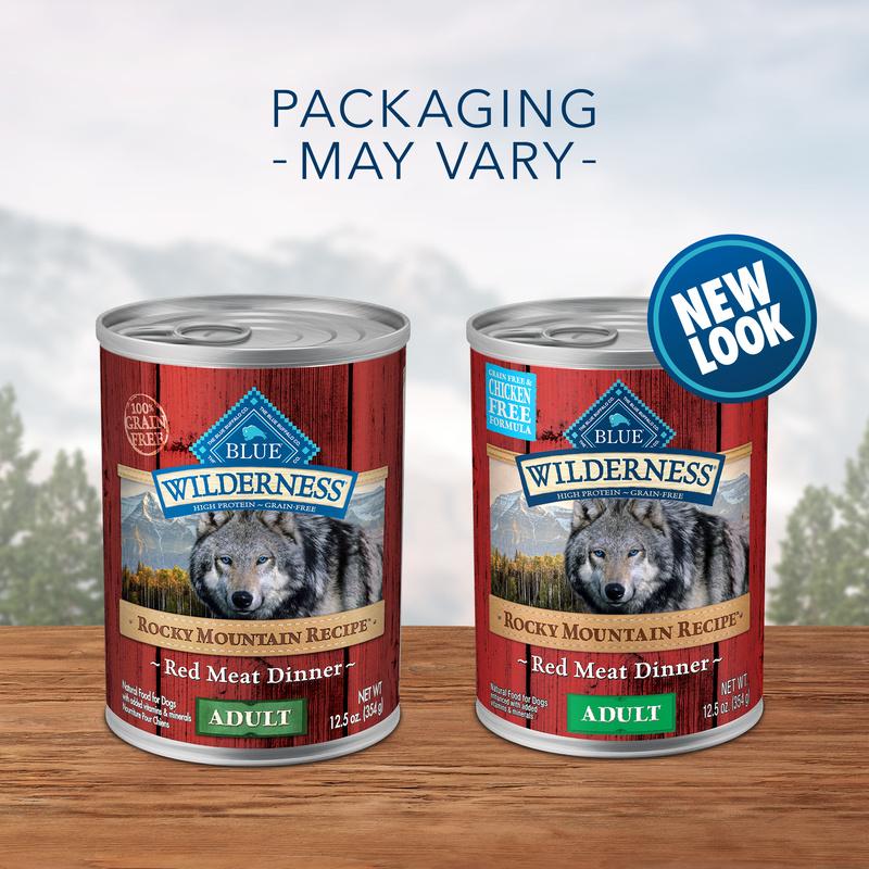 Buffle bleu, Blue Buffalo Wilderness Rocky Mountain Recipe Red Meat Dinner Adult Canned Dog Food (nourriture en conserve pour chiens)