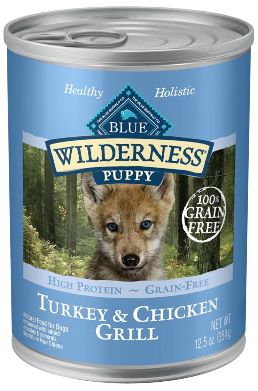 Buffle bleu, Blue Buffalo Wilderness Turkey & Chicken Grill Puppy nourriture en boîte pour chien