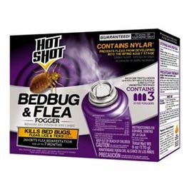 Hot-Shot, Brouillard contre les punaises de lit et les puces, 2 oz, 3 pces