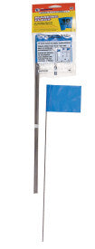 C.H. Hanson, C.H Hanson Stake Flags-15" Staff, 2-1/2 "x3-1/2" Flag, Blue 10Pcs.