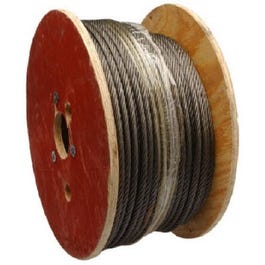 Vendu en magasin au pied, Câble d'acier à âme en fibre Apex, 3/8-In. x 250-Ft.