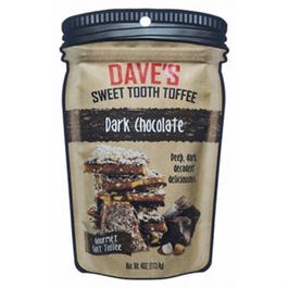 La dent sucrée de Dave, Caramel aux Amandes, Chocolat Noir, 4 oz.