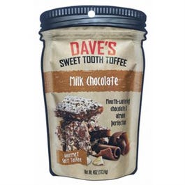 La dent sucrée de Dave, Caramel aux Amandes, Chocolat au Lait, 4 oz.