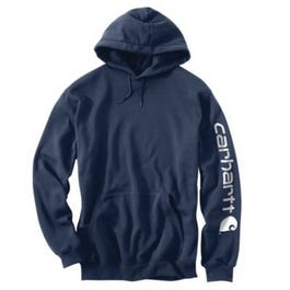 Carhartt, Carhartt New Navy Sweatshirt à capuche à logo de poids moyen