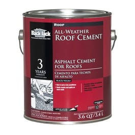 Valet noir, Ciment pour toiture All-Weather, 3.6-Qt.