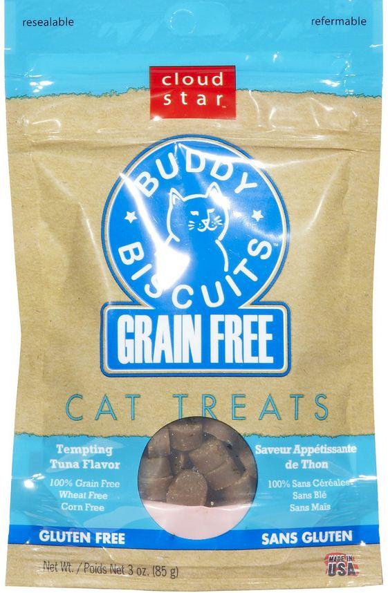 Cloud Star, Cloud Star Buddy Biscuits Tempting Tuna (thon) sans grains pour chat