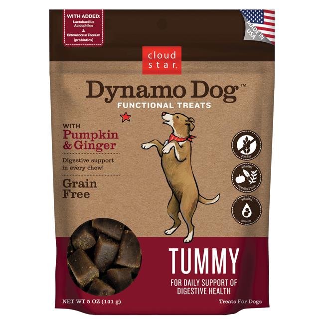 Étoile de nuage, Cloud Star Dynamo Dog Functional Soft Chews Tummy (potiron et gingembre)