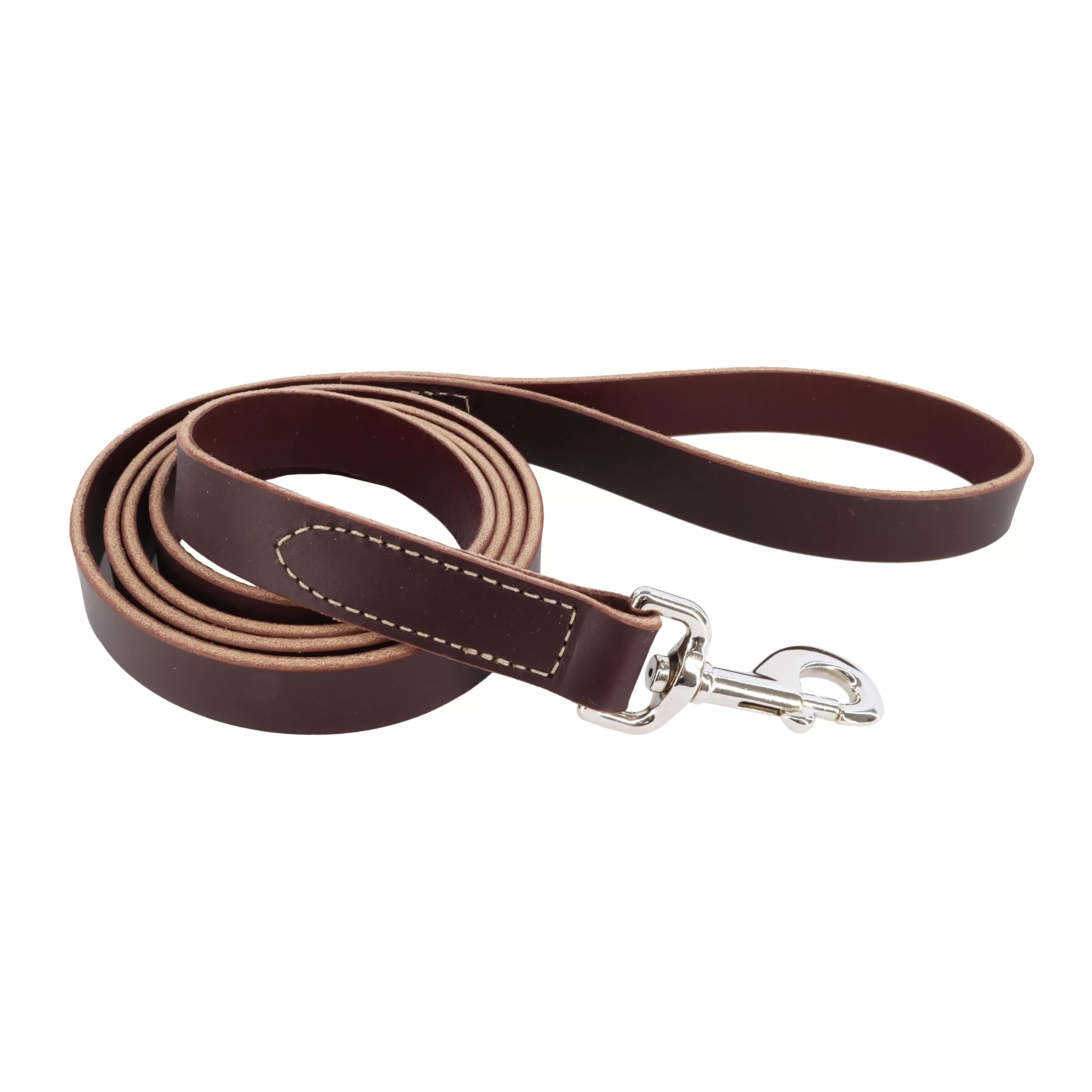 Produits pour animaux de compagnie, Coastal Pet Products Circle T Latigo Laisse en cuir pour chien 3/4" x 6'.