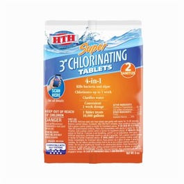 HTH, Comprimés de chloration de 3 pouces, 6 oz Comprimés de super chloration, 6 onces