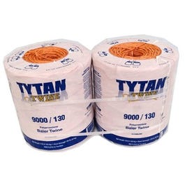 Tytan, Ficelle de Baler, Poly orange, deux bobines de 4,500-Ft.