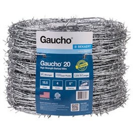 Gaucho 20, Fil de fer barbelé, haute résistance, 15.5G, 4 pointes, 1320-Ft.