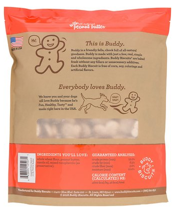 Étoile de nuage, Gâteries pour chiens Cloud Star Buddy Biscuits au beurre de cacahuètes cuites au four