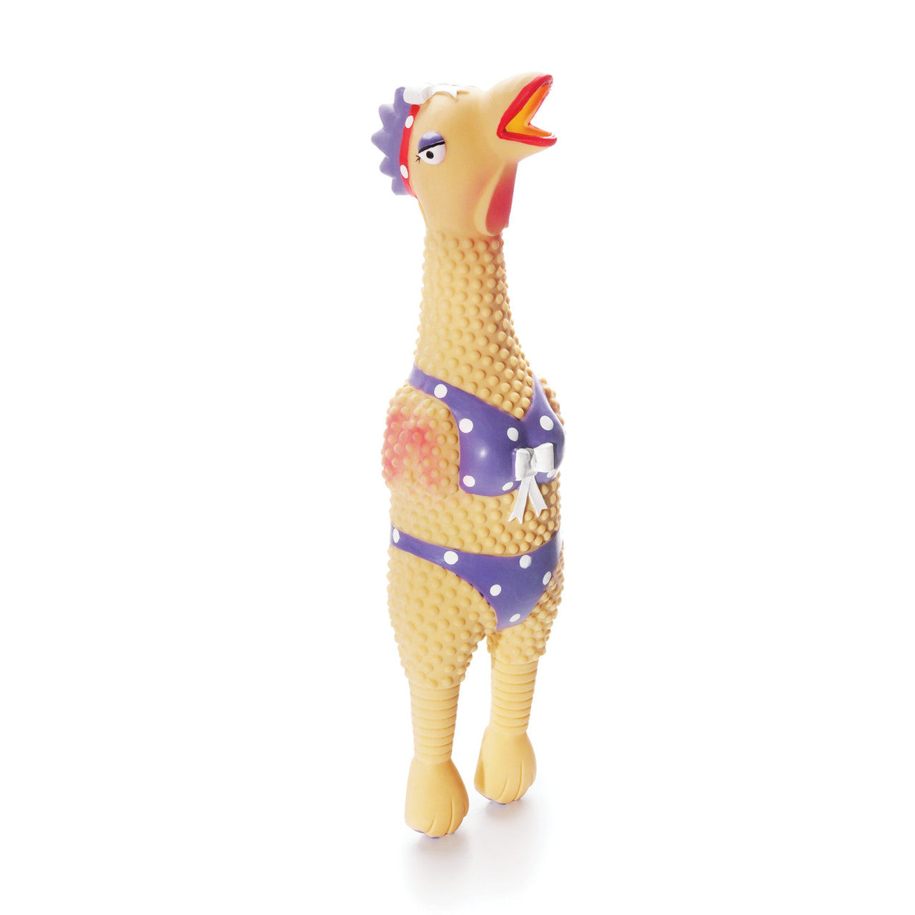 Charmant animal de compagnie, Jouet interactif pour chien Charming Pet Squawkers Latex Rubber Chicken