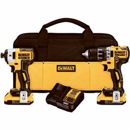 Dewalt, Kit combiné sans fil 20-Volt Max XR, perceuse/visseuse + visseuse à chocs, moteur sans balais, 2 batteries lithium-ion