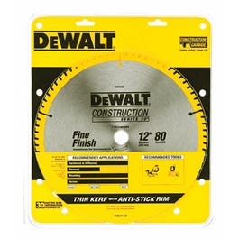 Dewalt, Lame de scie circulaire 80-TPI à pointe en carbure de 12 pouces