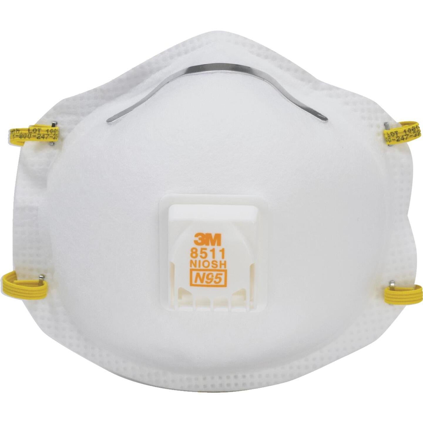 3M, Masque respiratoire à valve pour le ponçage et la fibre de verre 3M N95 (paquet de 2)