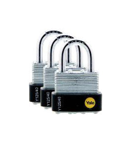 Yale, Multi-cadenas Yale en acier laminé avec pare-chocs en caoutchouc (Key Alike)