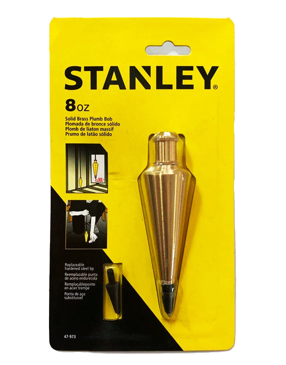 Stanley, Niveau Stanley Solid Brass Plumb Bob (Hulog)