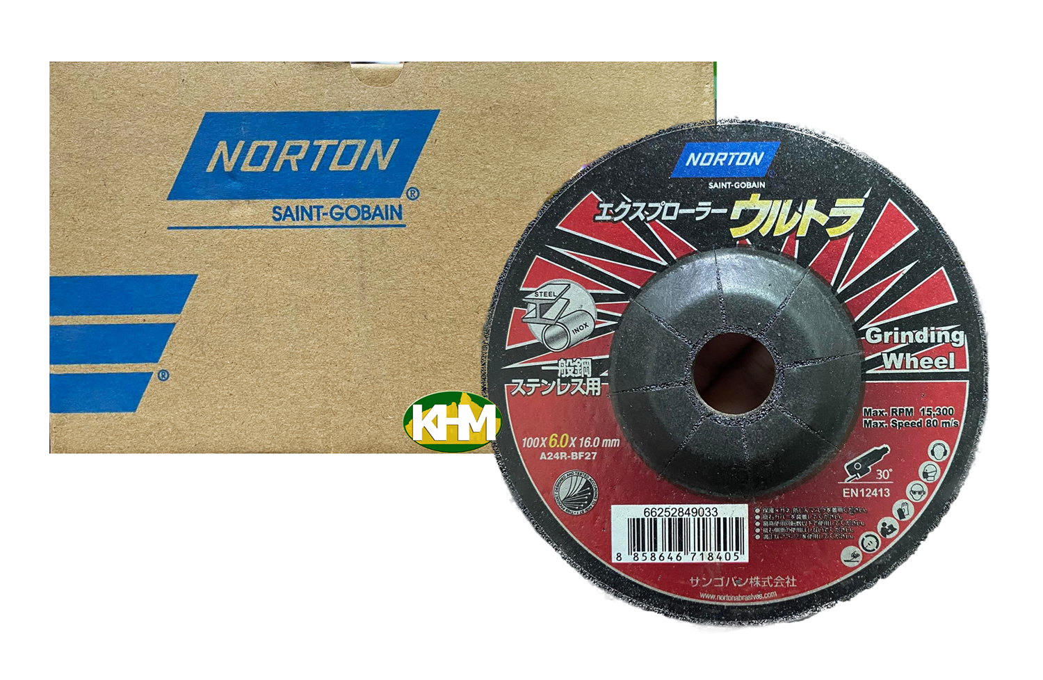 Norton, Norton Disque à poncer 4" (100mm) pour le métal [Explorer Ultra]