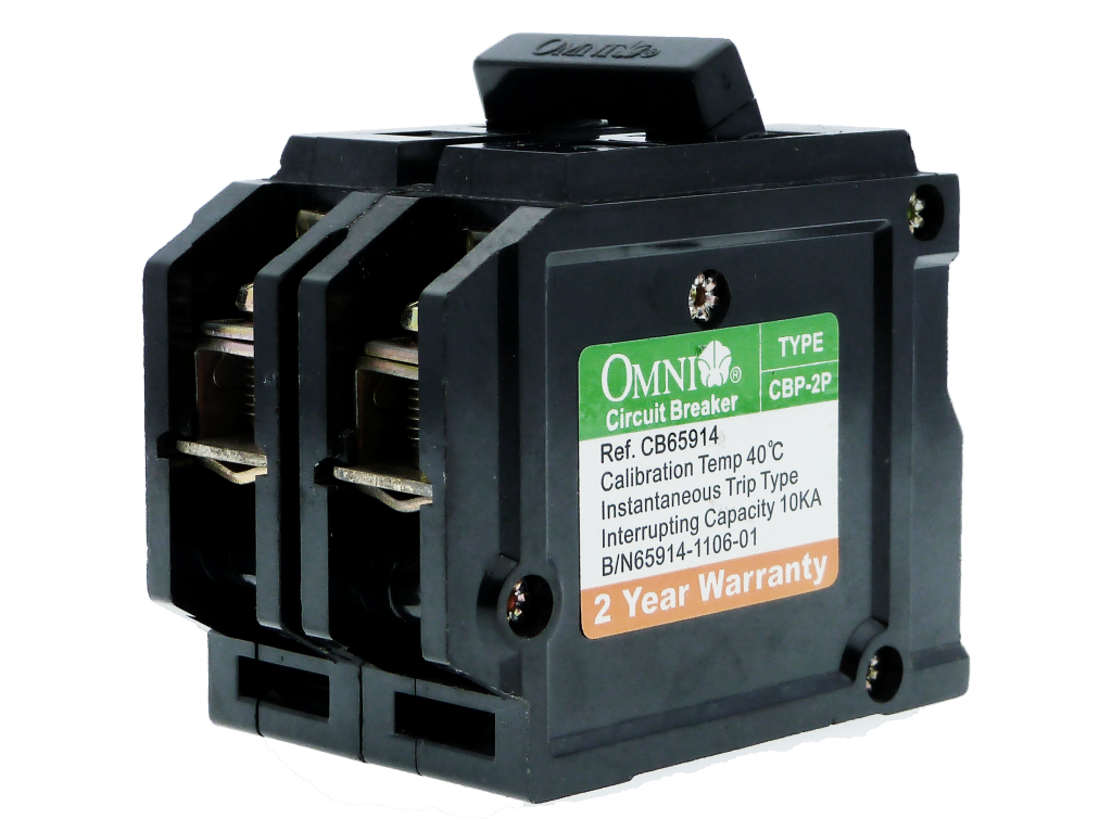 Omni, Omni CBP-2P Disjoncteur enfichable, 2 pôles (50A,60A)